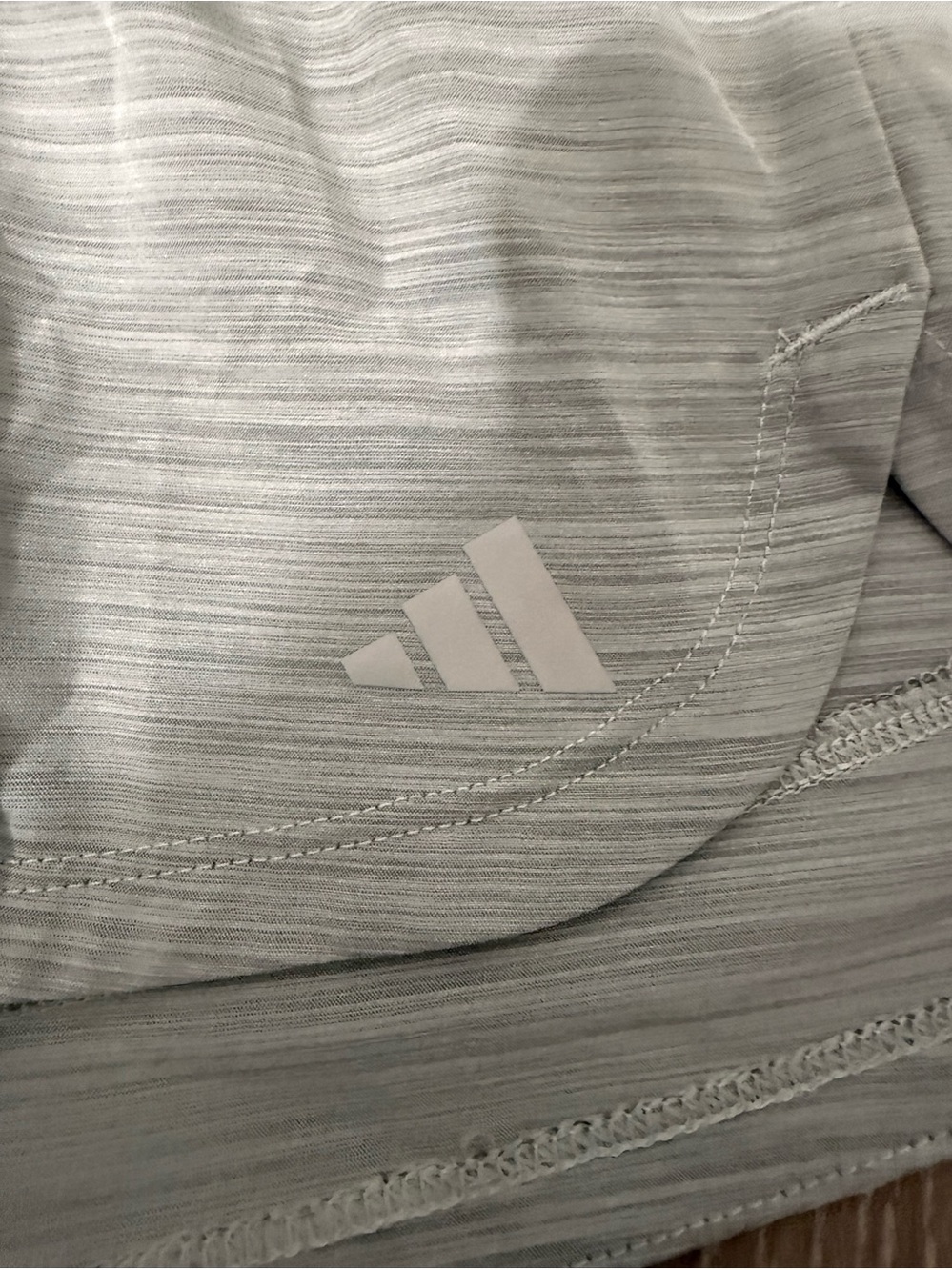 adidas Girls' Heather Gray Leggings with Logo